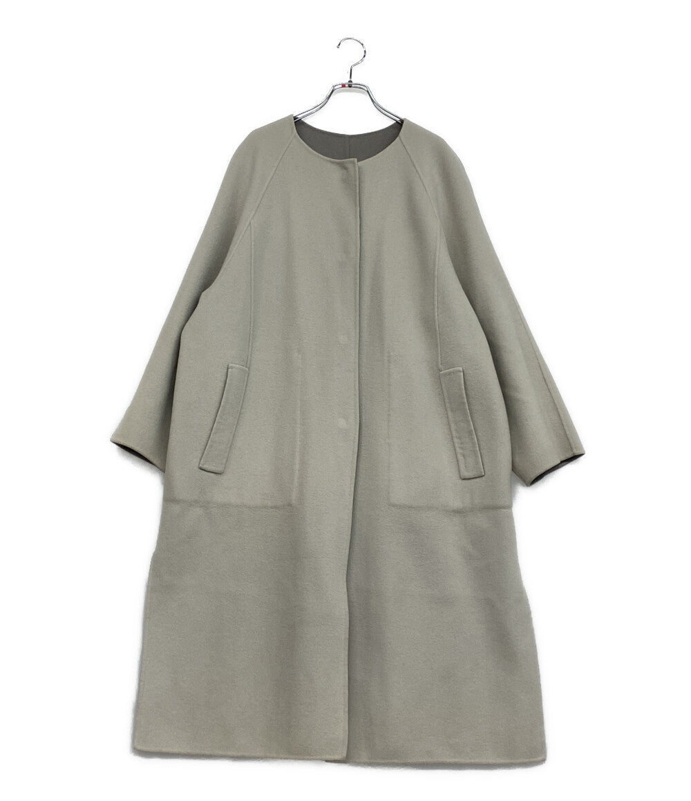 ADORE カシミヤ混ウールノーカラーコート レディース SIZE 36 アドーア