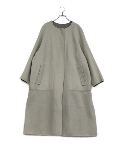 ADORE カシミヤ混ウールノーカラーコート レディース SIZE 36 アドーア