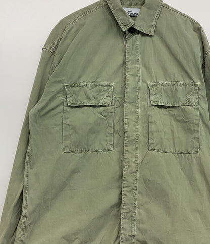 STONE ISLAND シャツジャケット 7815115WN オリーブ メンズ SIZE M ストーンアイランド