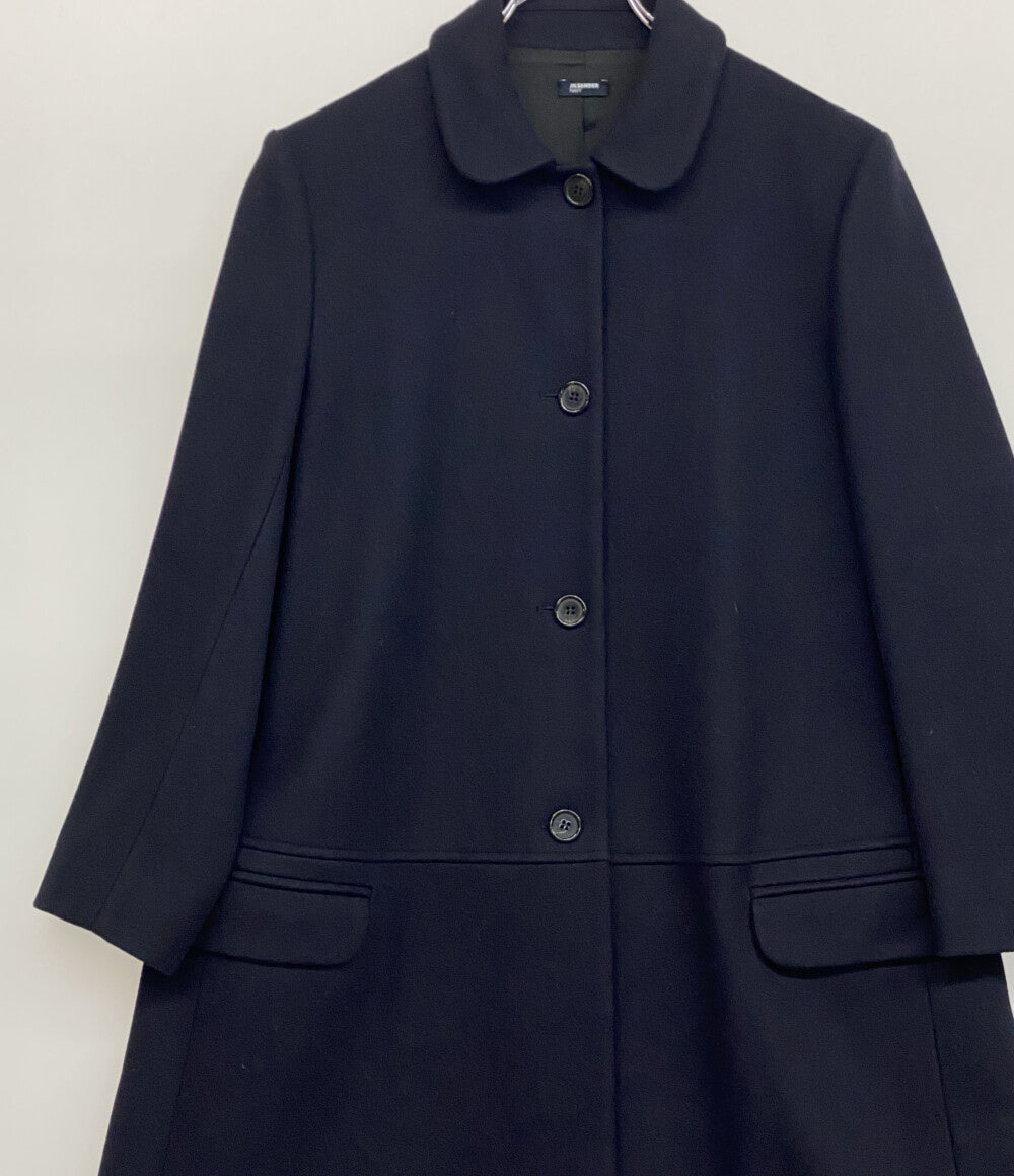 JIL SANDER NAVY ジルサンダーネイビー ウールコート ネイビー レディース SIZE 34