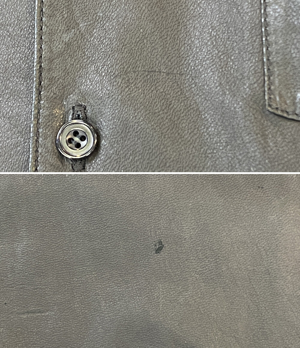 COMOLI コモリ 長袖シャツ レザー U03-01010 メンズ SIZE 2