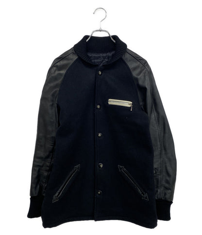 SKOOKUM ジャケット 部分レザー ブラック メンズ SIZE 38 スクーカム