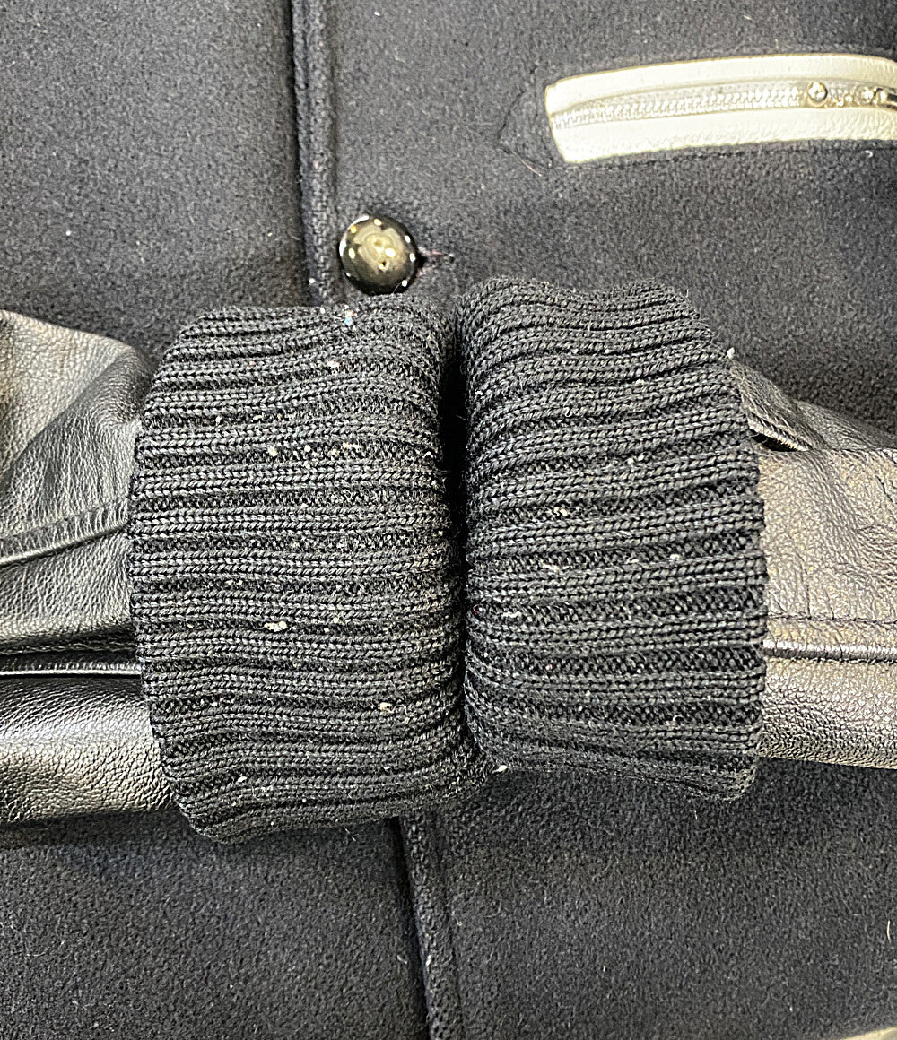 SKOOKUM ジャケット 部分レザー ブラック メンズ SIZE 38 スクーカム