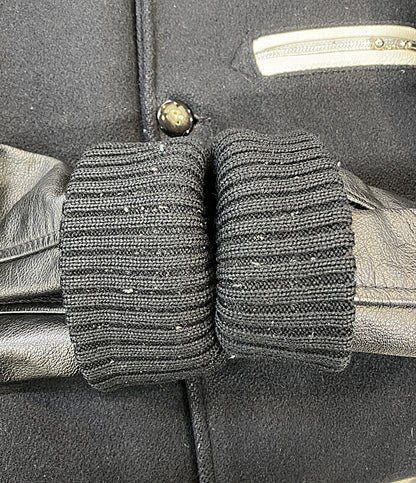 SKOOKUM ジャケット 部分レザー ブラック メンズ SIZE 38 スクーカム