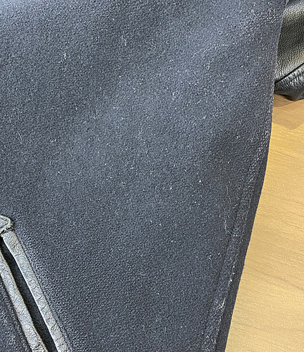 SKOOKUM ジャケット 部分レザー ブラック メンズ SIZE 38 スクーカム