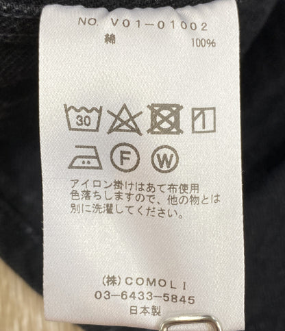 美品 COMOLI コモリ カバーオール デニムワークジャケット V01-01002 メンズ SIZE 2
