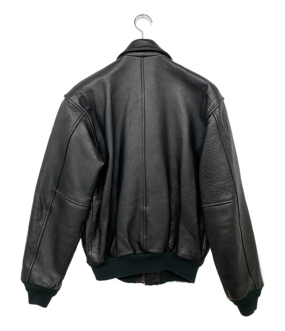 AVIREX レザージャケット A-2 ブラック メンズ SIZE XS アヴィレックス