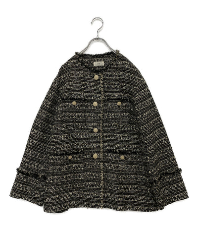 IENA ツイードジャケット ノーカラー レディース SIZE 36 イエナ