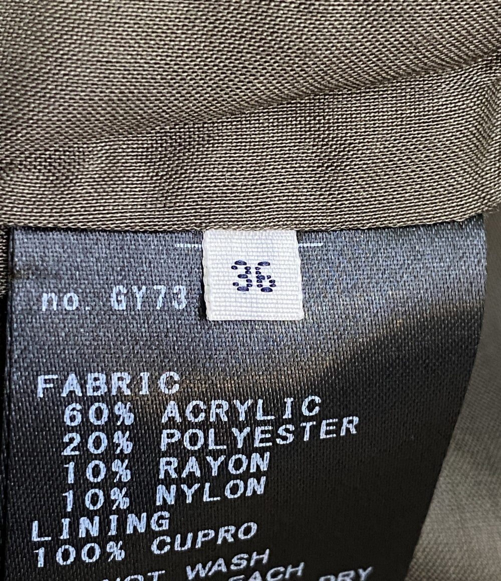 IENA ツイードジャケット ノーカラー レディース SIZE 36 イエナ