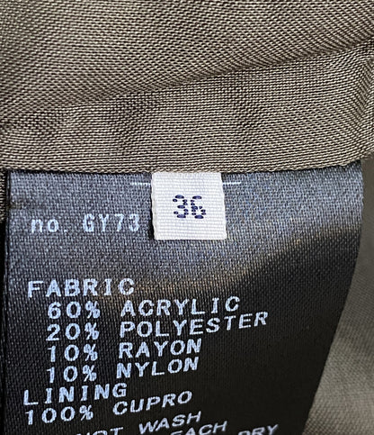 IENA ツイードジャケット ノーカラー レディース SIZE 36 イエナ