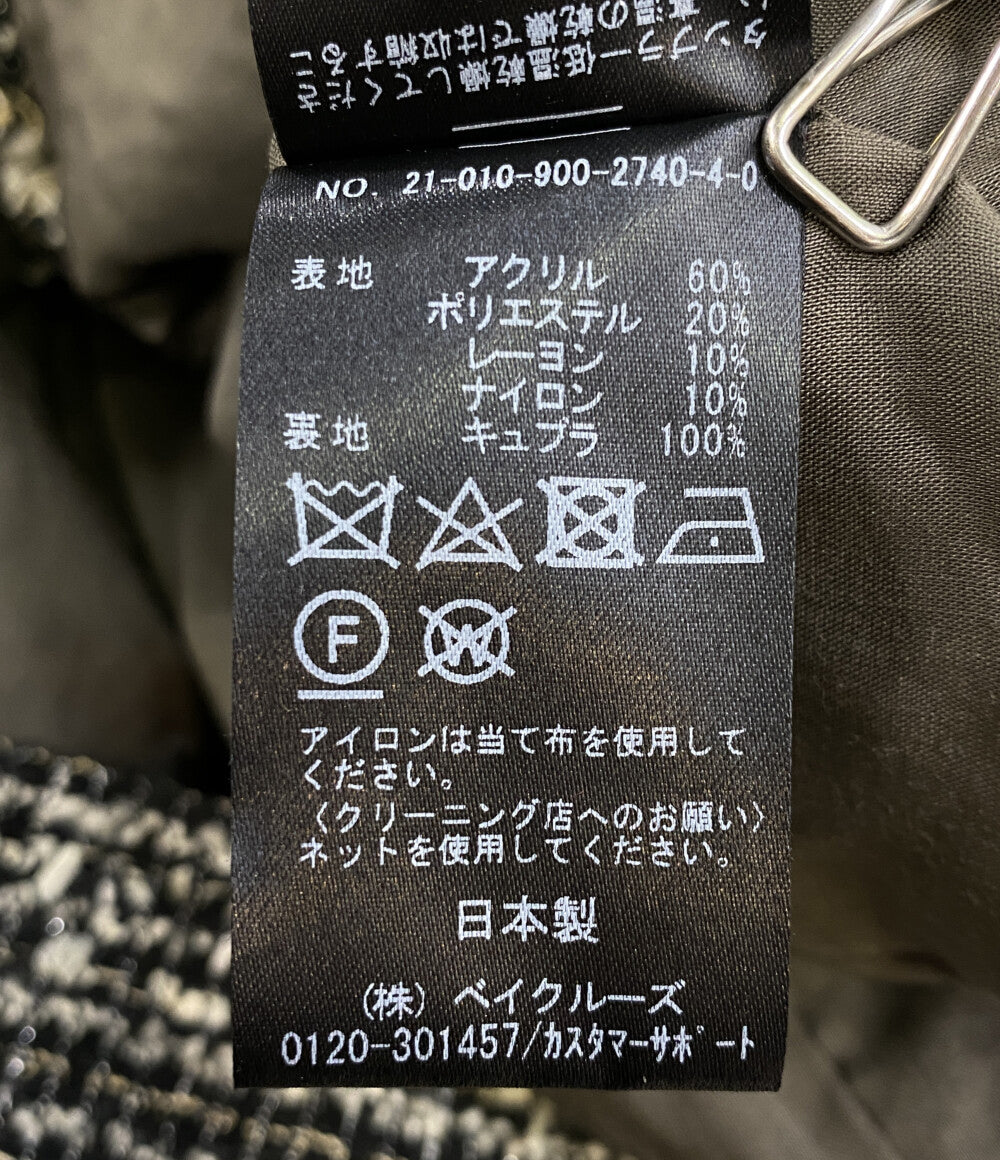 IENA ツイードジャケット ノーカラー レディース SIZE 36 イエナ