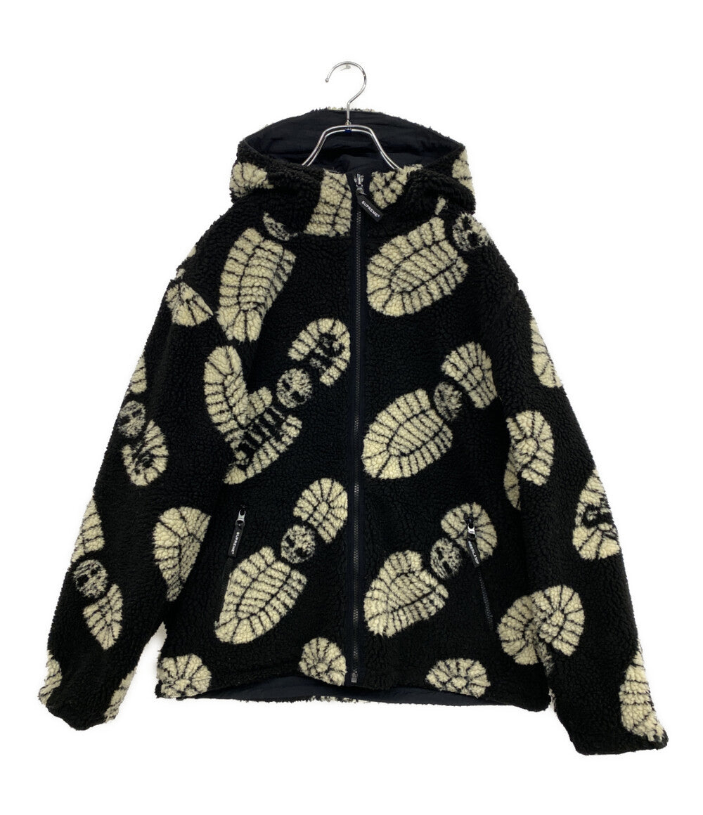 Supreme×Timberland ティンバーランド リバーシブルジャケット ブラック ボア メンズ SIZE S シュプリーム
