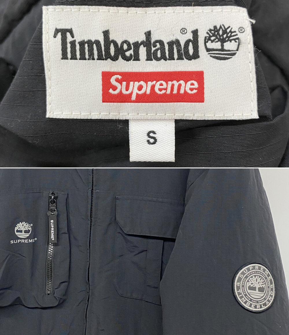 Supreme×Timberland ティンバーランド リバーシブルジャケット ブラック ボア メンズ SIZE S シュプリーム