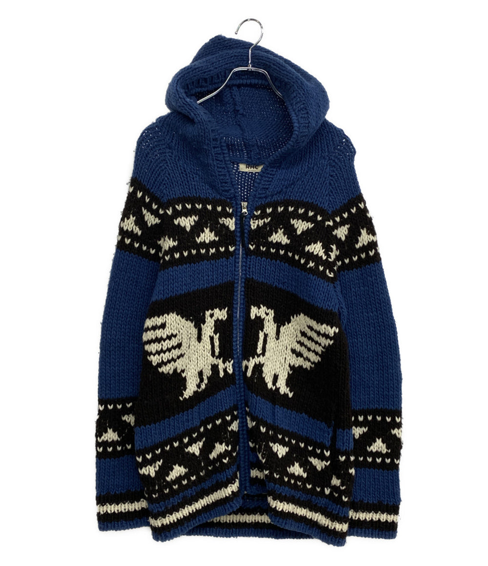 Ron Herman フーディーカウチンニット ブルー 2820800026 メンズ SIZE M ロンハーマン