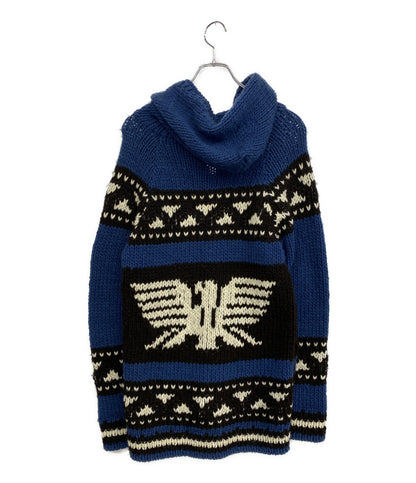 Ron Herman フーディーカウチンニット ブルー 2820800026 メンズ SIZE M ロンハーマン