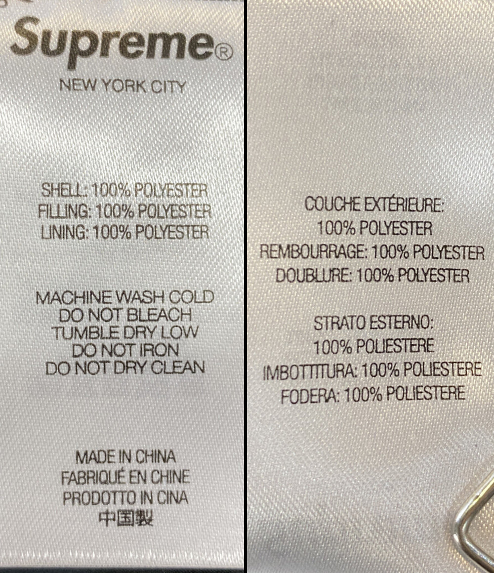 Supreme 中綿ナイロンジャケット 21AW Warp Hooded Puffy Jacket BLACK メンズ SIZE XL シュプリーム