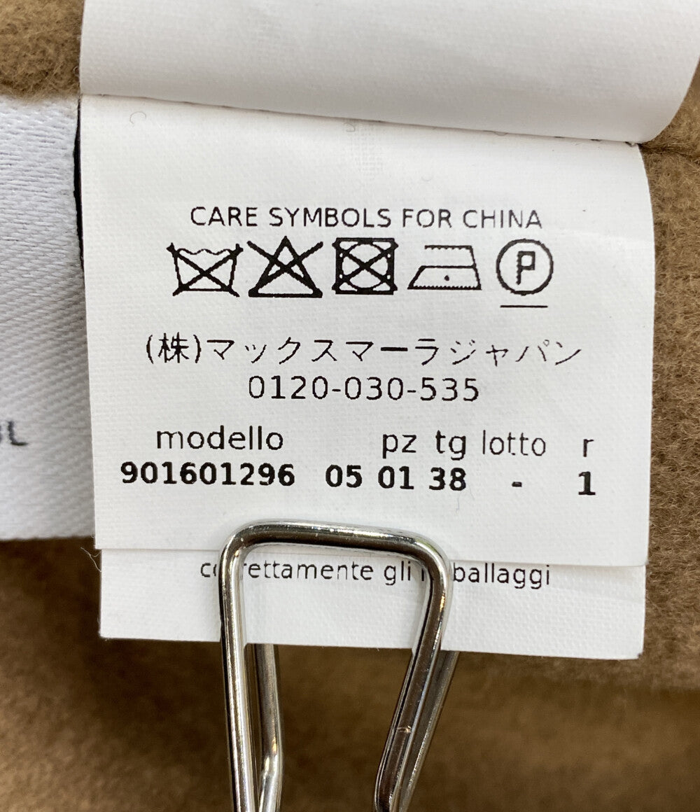 S Max Mara エス マックスマーラ コート キャメル ベルト付き ウール レディース SIZE 38