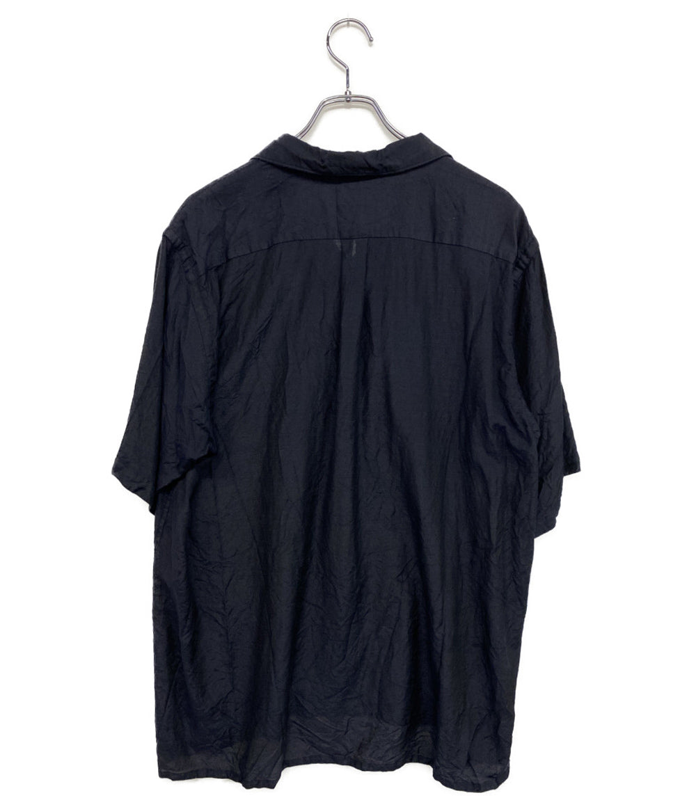 COMOLI 半袖シャツ ネイビー 状態込み V01-02021 メンズ SIZE 3 コモリ