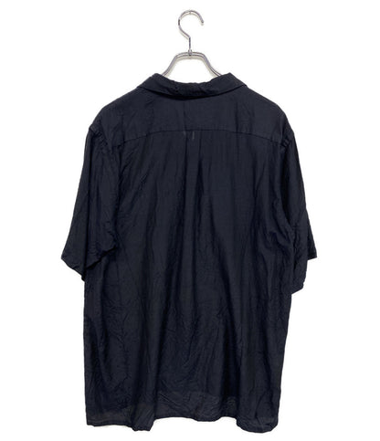 COMOLI 半袖シャツ ネイビー 状態込み V01-02021 メンズ SIZE 3 コモリ