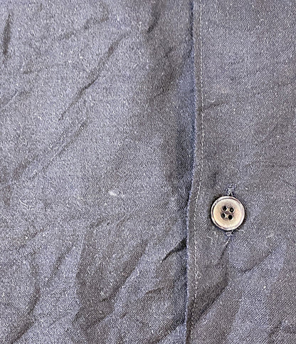 COMOLI 半袖シャツ ネイビー 状態込み V01-02021 メンズ SIZE 3 コモリ