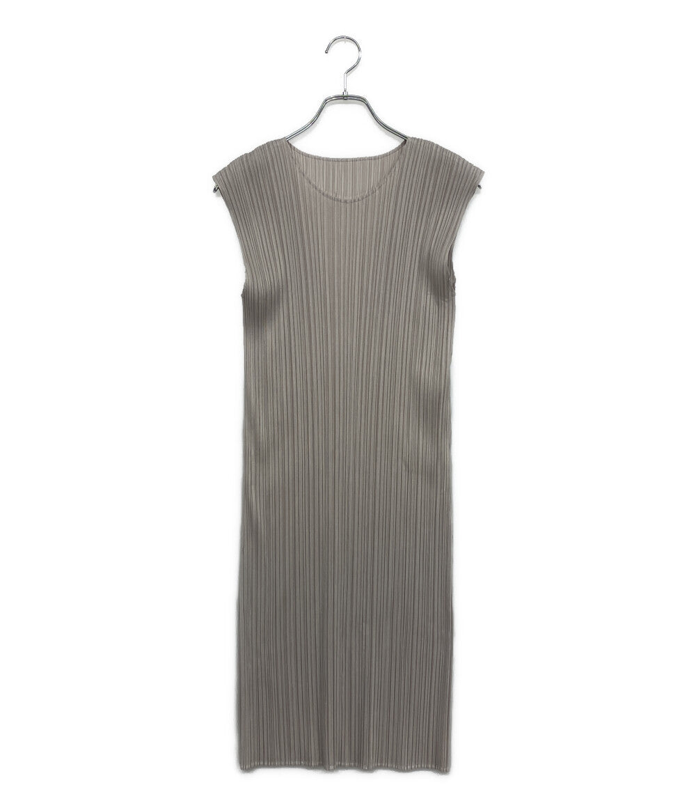 美品 PLEATS PLEASE ノースリーブワンピース PP05JH409 レディース SIZE 3 プリーツプリーズ