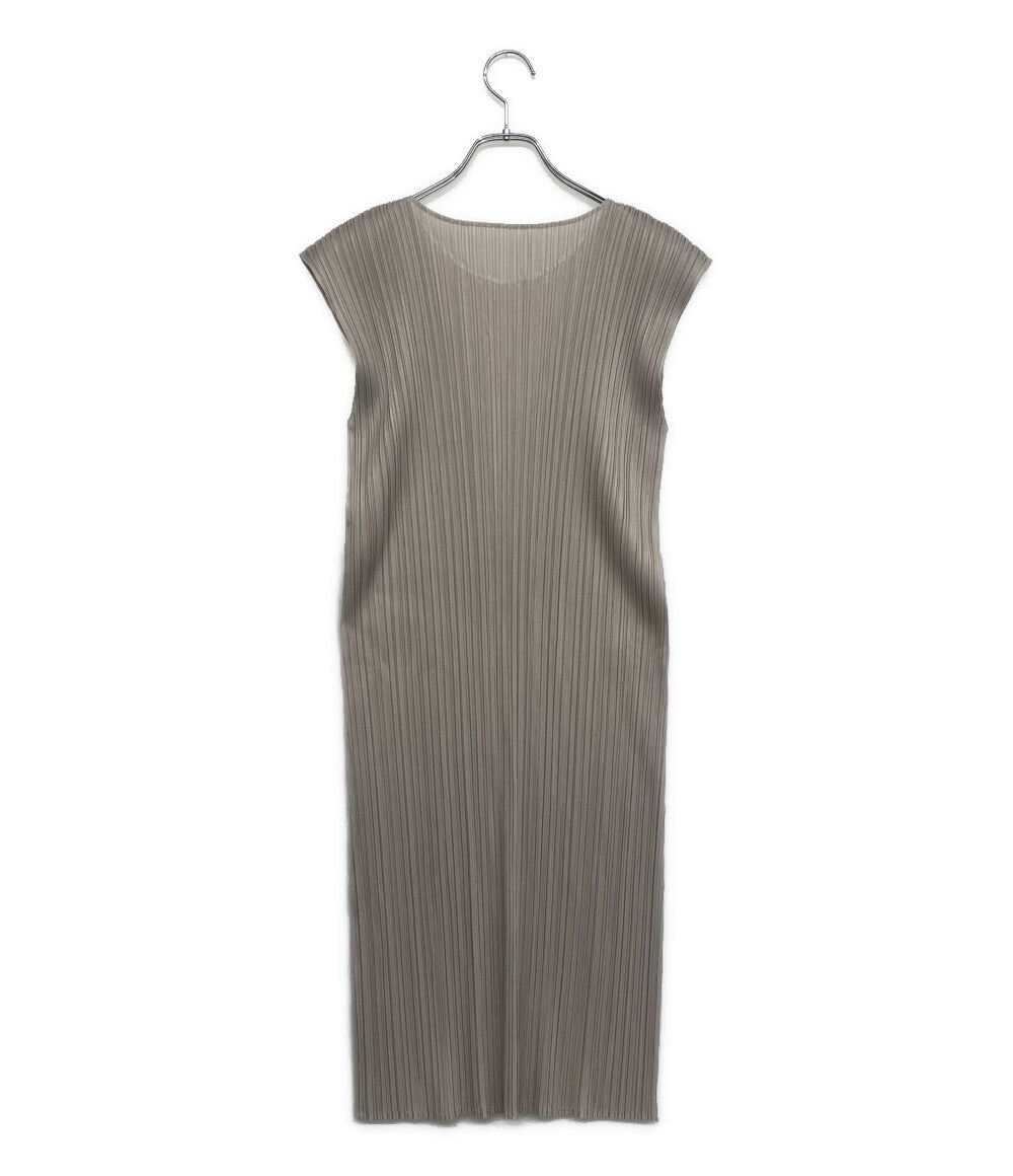 美品 PLEATS PLEASE ノースリーブワンピース PP05JH409 レディース SIZE 3 プリーツプリーズ
