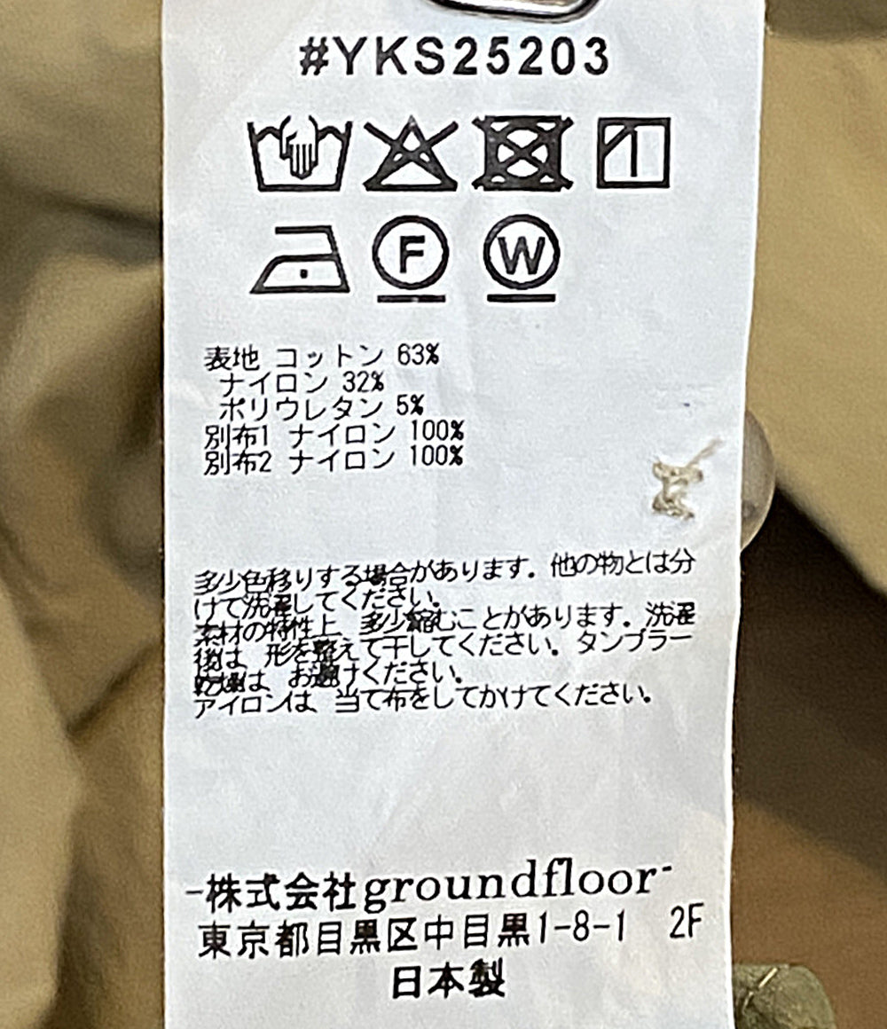 yoshiokubo GROUNDFLOOR 半袖シャツ ベージュ カーキ YKS25203 メンズ SIZE 3 ヨシオクボ