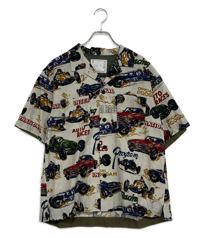 sacai 半袖シャツ Car Race Tropical Print Shirt 25-03653M メンズ SIZE 2 サカイ