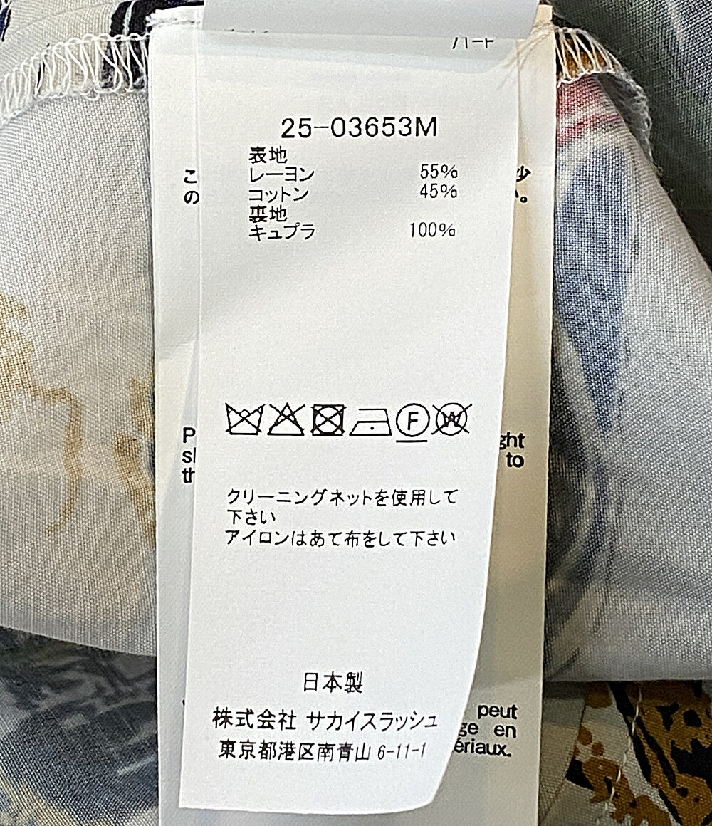 sacai 半袖シャツ Car Race Tropical Print Shirt 25-03653M メンズ SIZE 2 サカイ