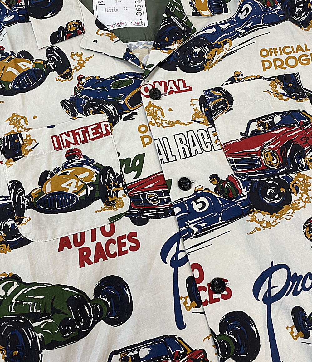 sacai 半袖シャツ Car Race Tropical Print Shirt 25-03653M メンズ SIZE 2 サカイ