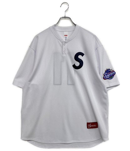 美品 Supreme カットソー S LogoBaseball Henley メンズ SIZE L シュプリーム
