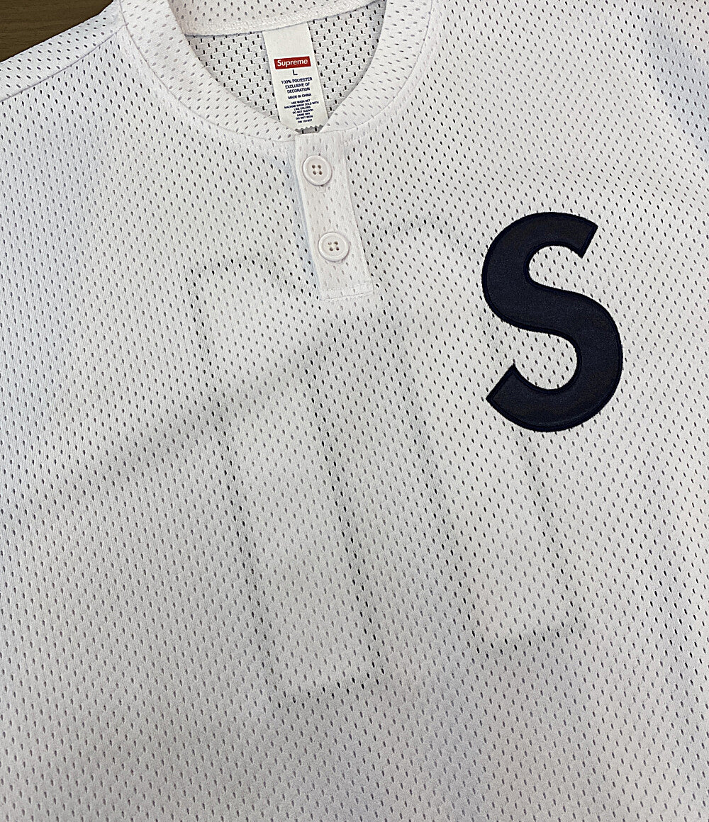 美品 Supreme カットソー S LogoBaseball Henley メンズ SIZE L シュプリーム