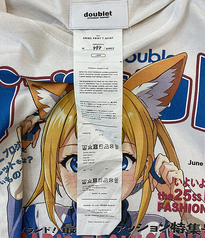 DOUBLET 半袖Ｔシャツ ANIME PRINT T-SHIRT 25SS 25SS33CS370 メンズ SIZE L ダブレット