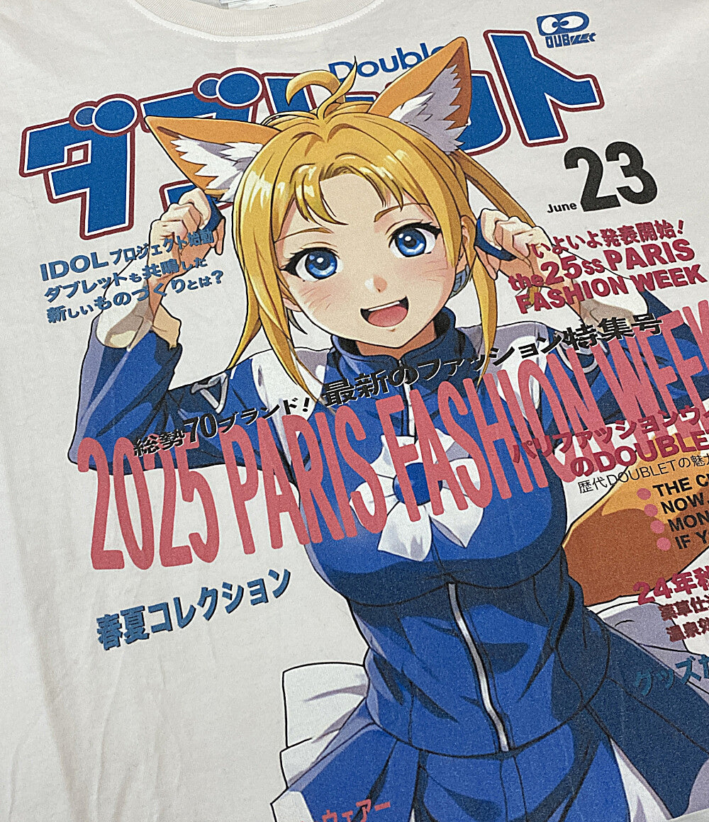 DOUBLET 半袖Ｔシャツ ANIME PRINT T-SHIRT 25SS 25SS33CS370 メンズ SIZE L ダブレット