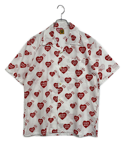 美品 HUMAN MADE 半袖シャツ ハート メンズ SIZE M ヒューマンメード