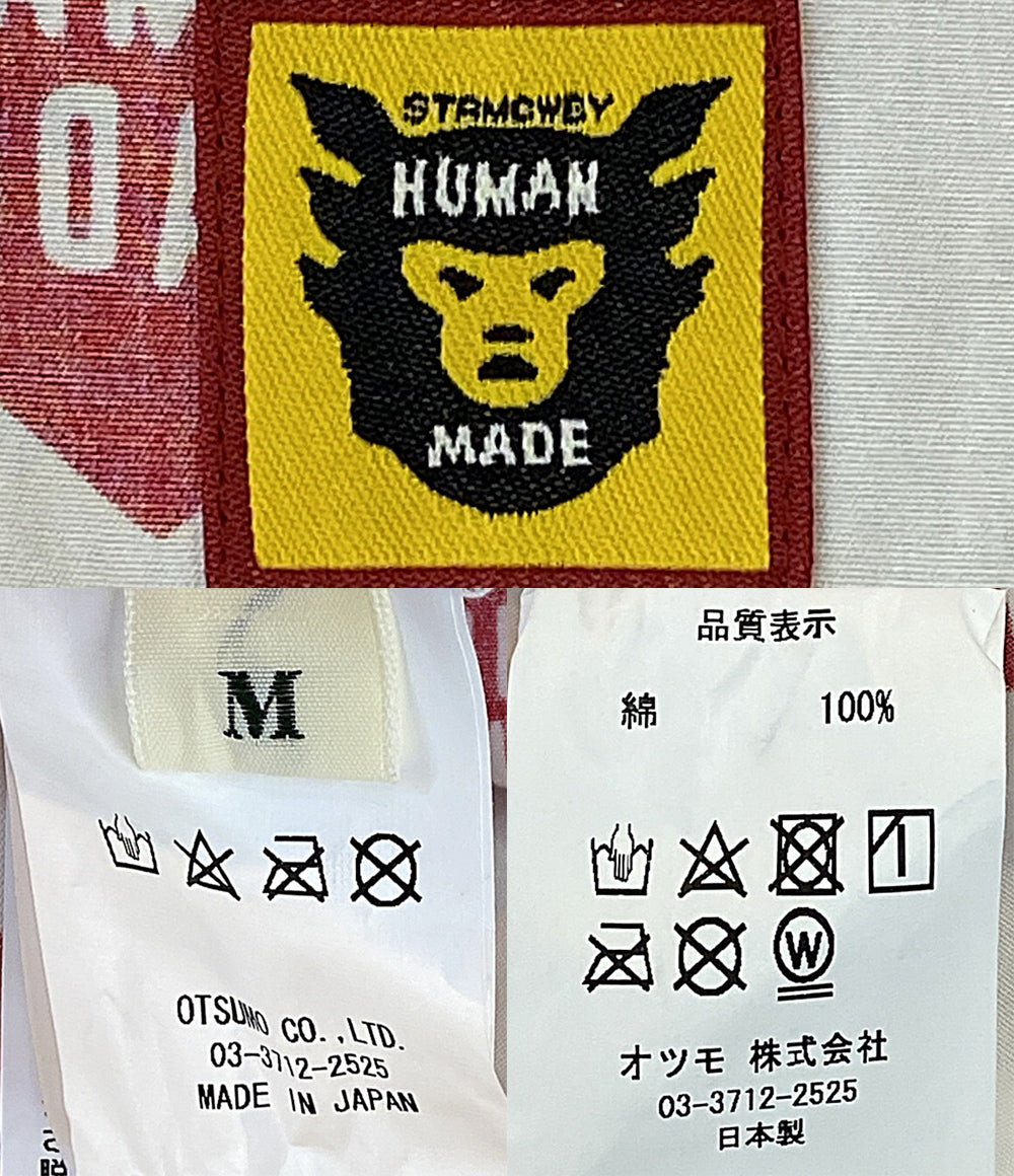 美品 HUMAN MADE 半袖シャツ ハート メンズ SIZE M ヒューマンメード