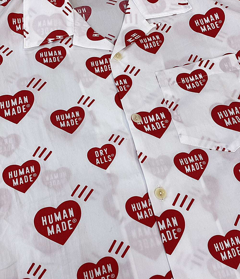 美品 HUMAN MADE 半袖シャツ ハート メンズ SIZE M ヒューマンメード