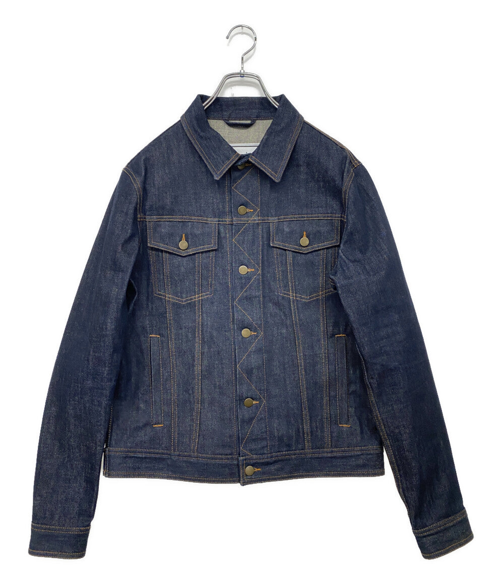 美品 AMI Alexandre Mattiussi アミ アレクサンドルマテュッシ デニムジャケット インディゴ E16D03 メンズ SIZE M