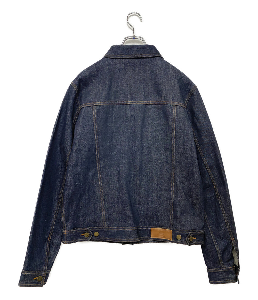 美品 AMI Alexandre Mattiussi アミ アレクサンドルマテュッシ デニムジャケット インディゴ E16D03 メンズ SIZE M