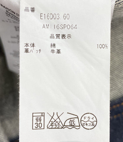 美品 AMI Alexandre Mattiussi アミ アレクサンドルマテュッシ デニムジャケット インディゴ E16D03 メンズ SIZE M