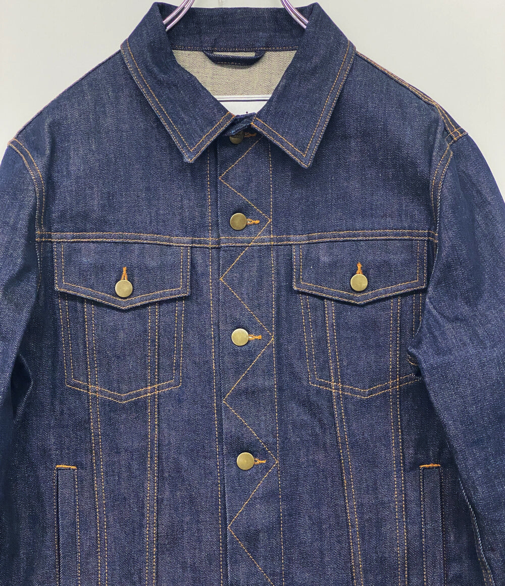 美品 AMI Alexandre Mattiussi アミ アレクサンドルマテュッシ デニムジャケット インディゴ E16D03 メンズ SIZE M