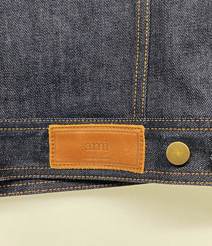 美品 AMI Alexandre Mattiussi アミ アレクサンドルマテュッシ デニムジャケット インディゴ E16D03 メンズ SIZE M