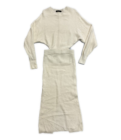 STUNNING LURE ワンピース ニット ホワイト 19A115-010 レディース SIZE S スタニングルアー