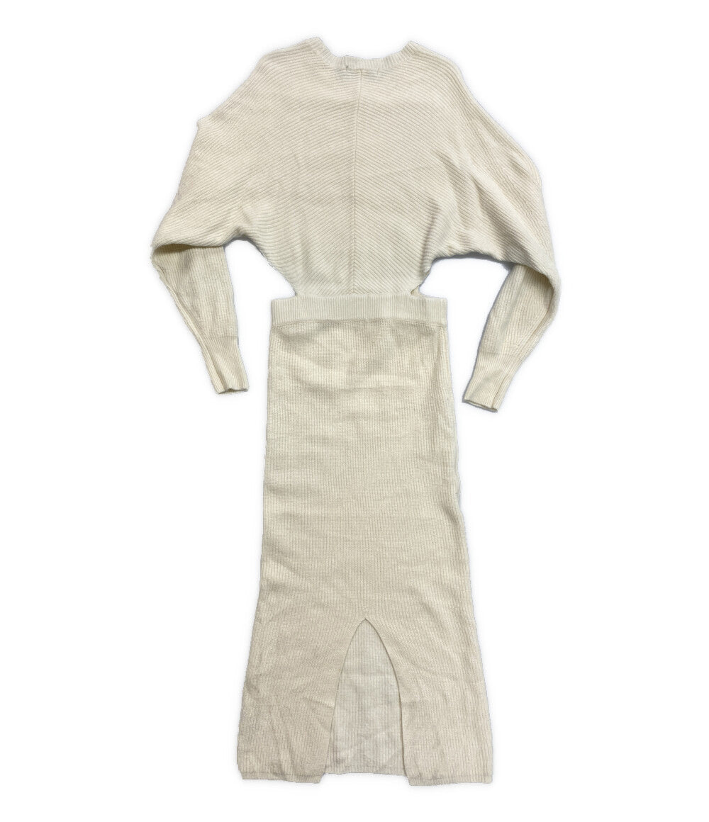 STUNNING LURE ワンピース ニット ホワイト 19A115-010 レディース SIZE S スタニングルアー