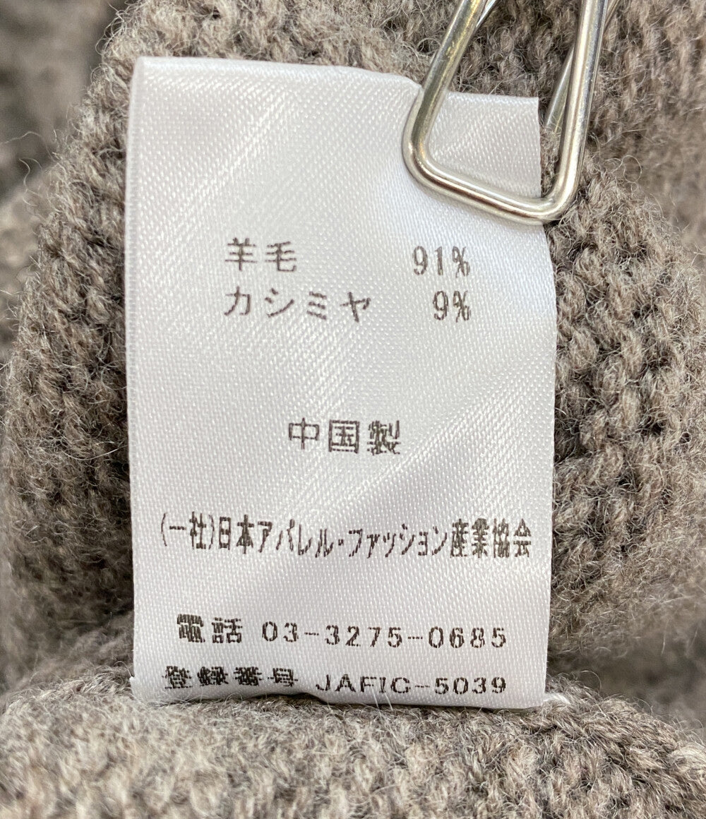 美品 OWNESS オゥネス クラッシュカーディガン ow25fw-05 ブラウン レディース SIZE S