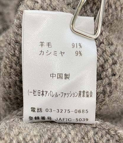 美品 OWNESS オゥネス クラッシュカーディガン ow25fw-05 ブラウン レディース SIZE S