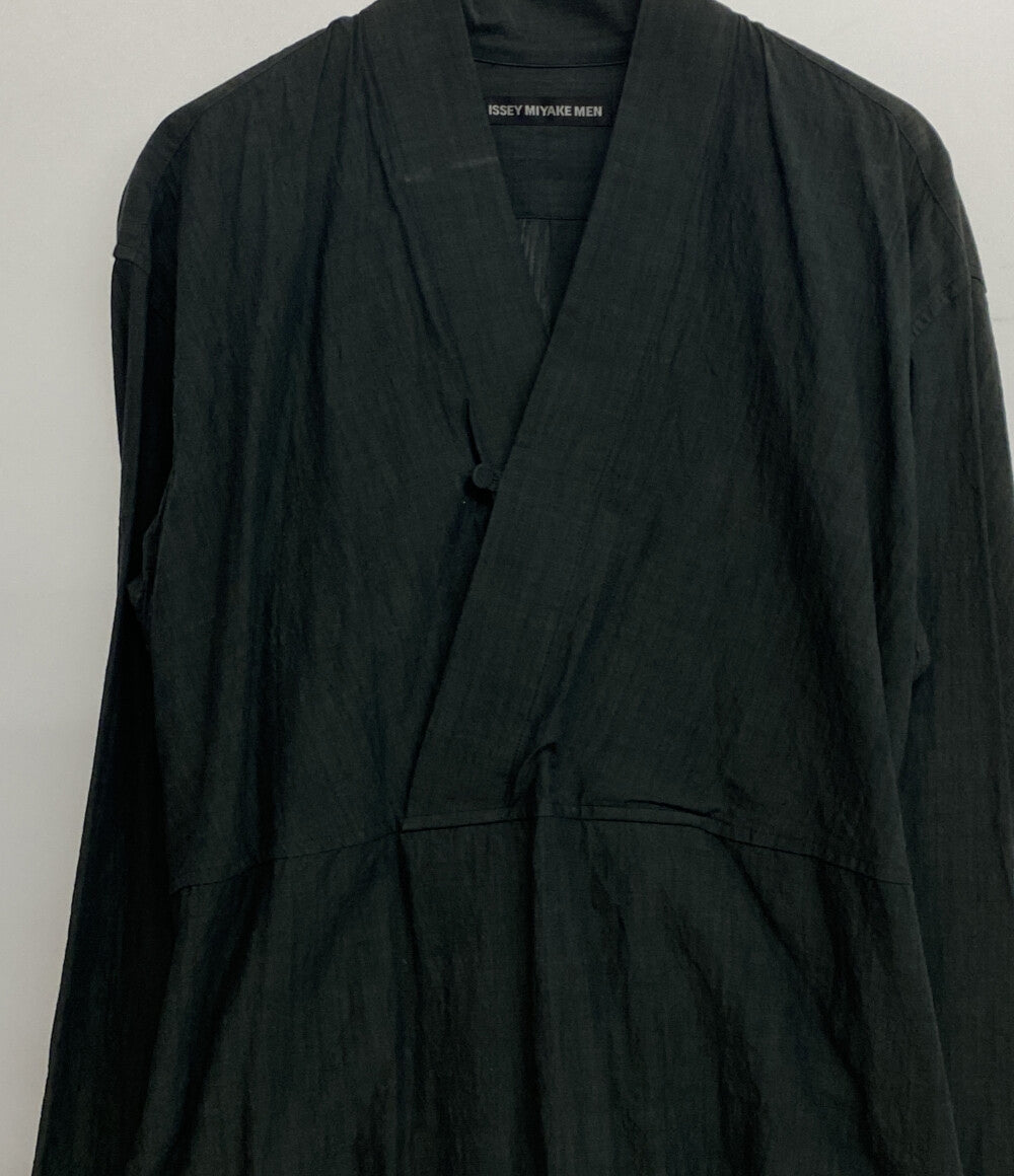 ISSEY MIYAKE MEN 作務衣 シャツ 18ss ME81FJ196 メンズ SIZE 3 イッセイミヤケ メン