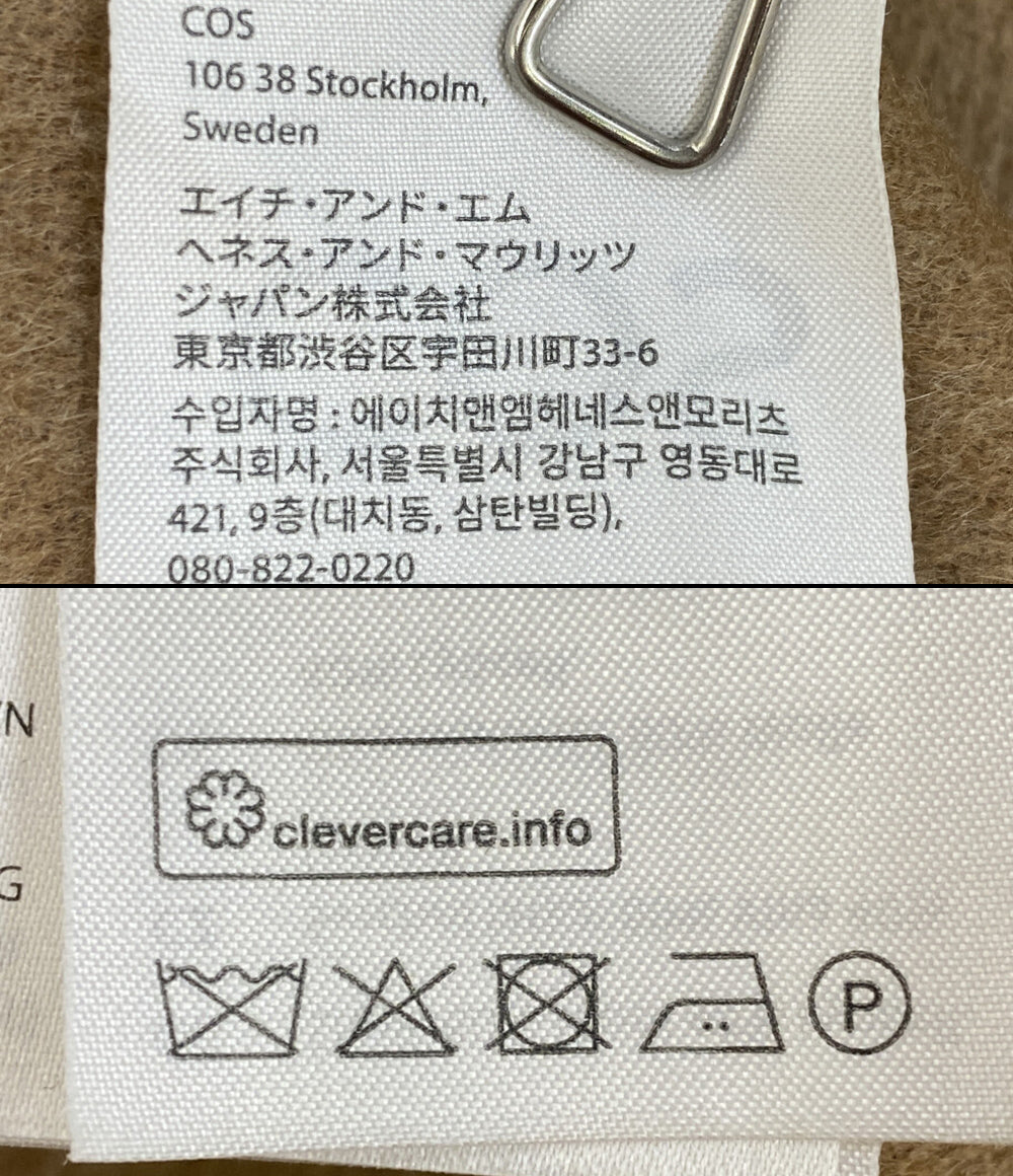 COS コス ベルト付きダブルフェイスウールコート 1097894 レディース SIZE S