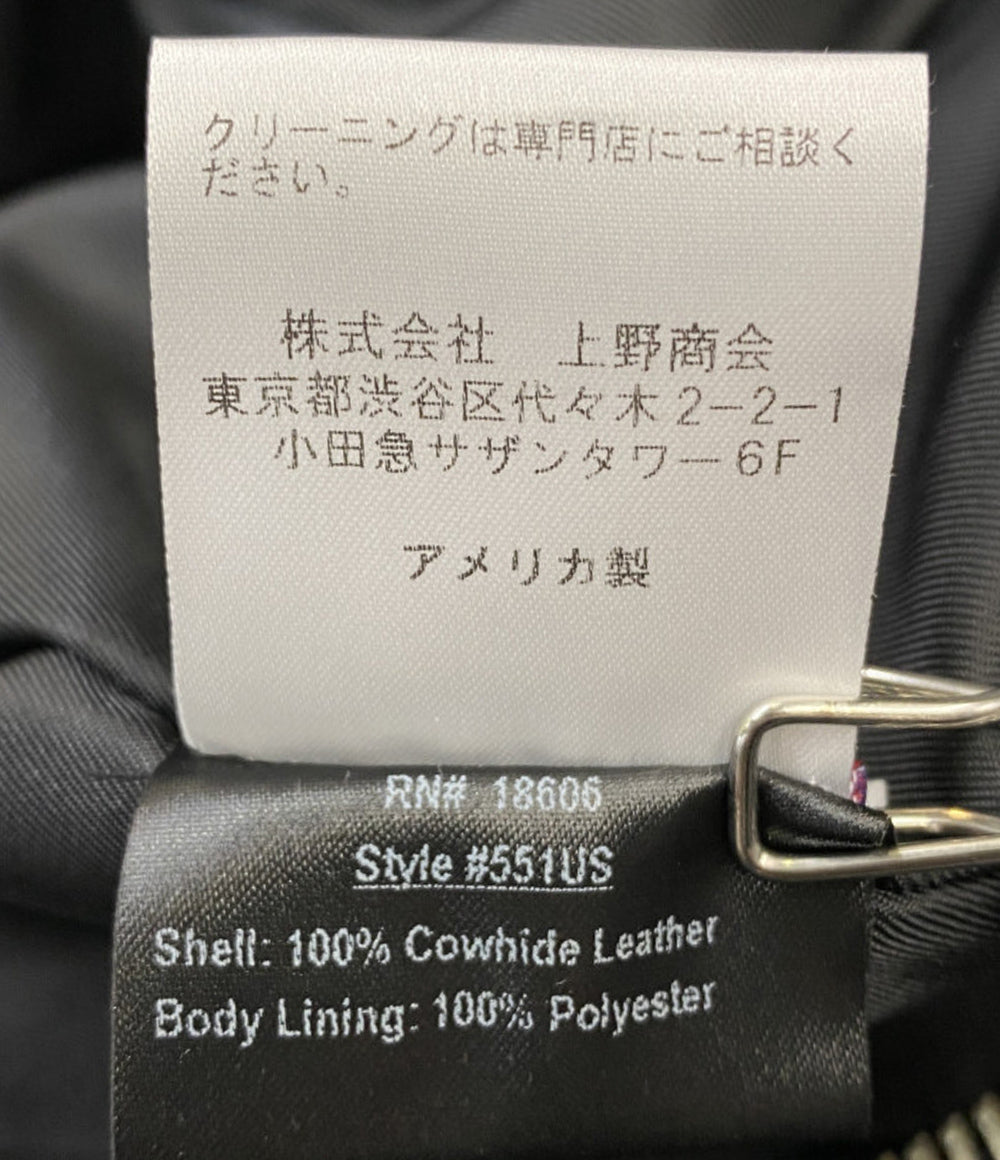 SCHOTT ライダースジャケット 7644 ニューネイキッド メンズ SIZE 40 ショット