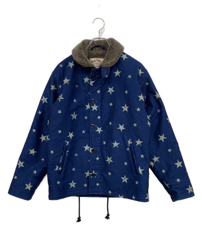 CALEE ブルゾン Star Pattern N-1 Type Deck Jacket BLUE メンズ SIZE M キャリー